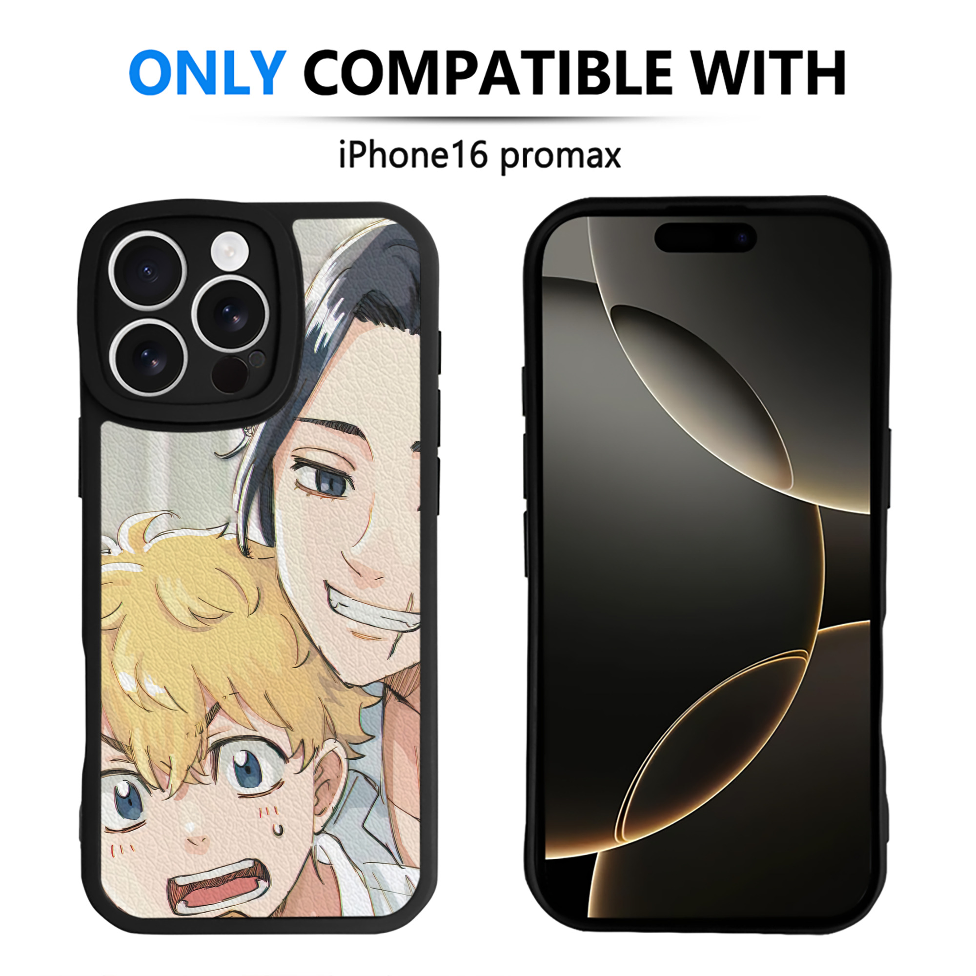 （画像用） 東京リベンジャーズ Tokyo Revengers 【iPhone 16シリーズ対応】シリコンスマホケース（レザー調） 材質：シリコン